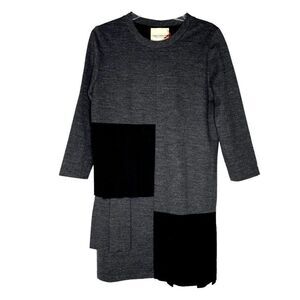 Erika Cavallini Semicouture Patchwork Pleated Dress